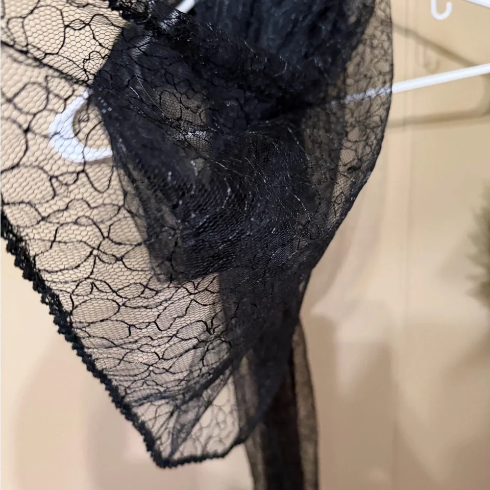 Black Lace Scarf